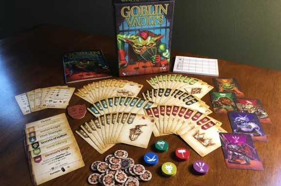 V karetní hře Goblin Vaults od tvůrce Hrdina v kostce se pokusíte přelstít všechno a všechny