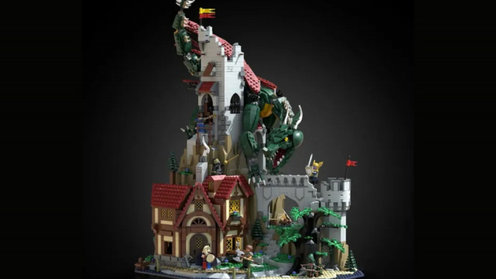 Fanouškovské LEGO diorama na motivy Dungeons & Dragons půjde do prodeje