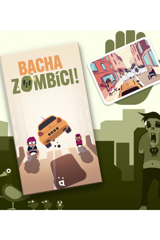 V postřehové hře Bacha zombíci! se snažíte dojet co nejrychleji do práce a nepřejet u toho chodce