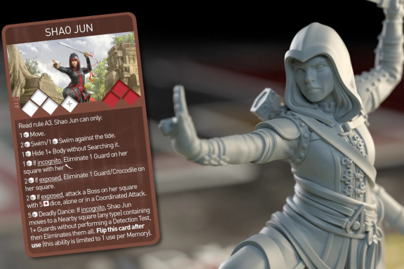 V rozšíření Apocalypse pro stolní Assassin's Creed po vás půjde vražedkyně s Jablkem ráje