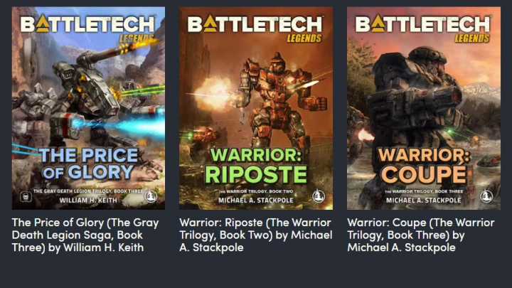 Humble Bundle nabízí rozsáhlou kolekci románů ze světa BattleTechu