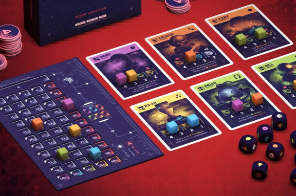 Na úspěšný deckbuilding Moonrakers naváže kostkovka Moonrollers