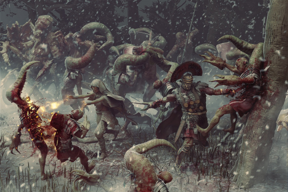 Na lovecroftovské RPG Cohors Cthulhu z dob Římské říše naváže kooperativní figurkovka