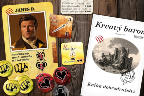 Blíží se vydání nové české hry Krvavý baron, která kombinuje únikovku s gamebookem