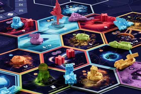 Vesmírný worker-placement Brink vsází na eleganci, obchodování mezi hráči a hlasování