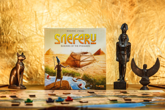 České vydavatelství TLAMA games spustilo kampaň hry Sneferu od autora deskovky Project L
