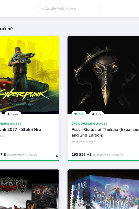 Crowdfundingová platforma Gamefound se naučila česky
