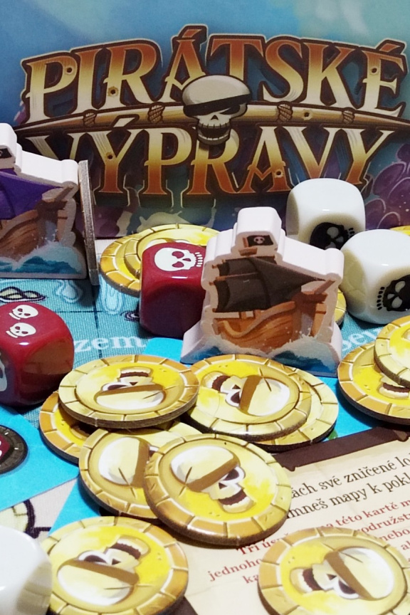Pirátské výpravy – recenze dětsky dospělé párty hry plné kostek a sázek