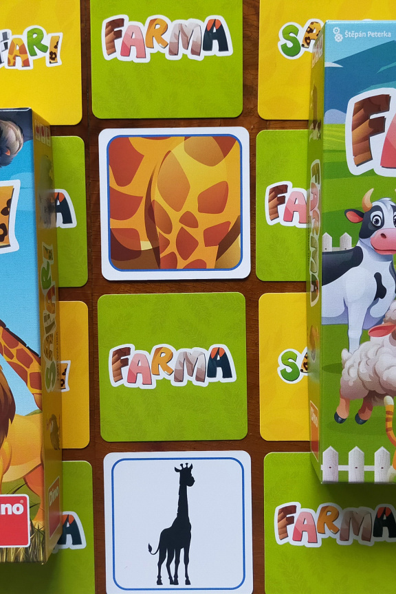 Safari a Farma – recenze dvojice českých, pexesoidních her pro děti