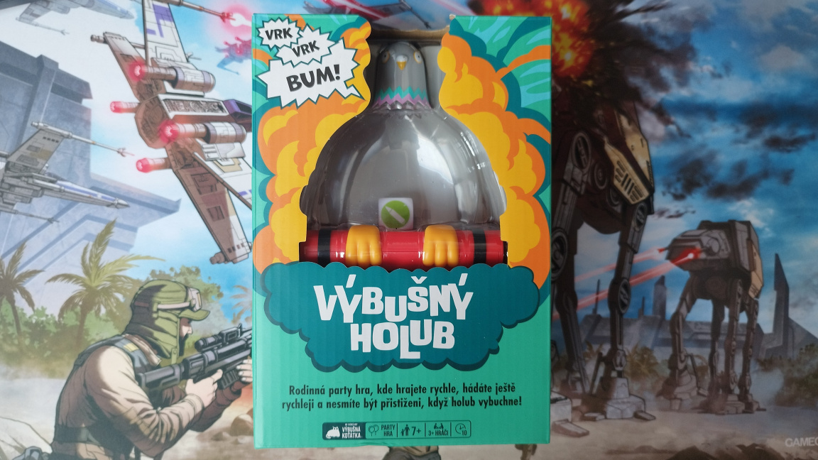 Výbušný holub – recenze party hry s ukřičeným ptákem