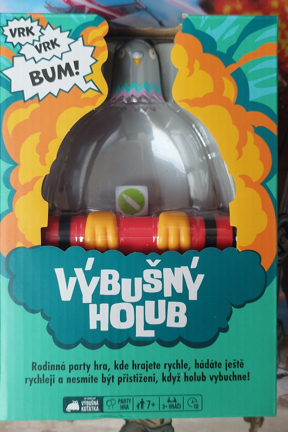 Výbušný holub – recenze party hry s ukřičeným ptákem