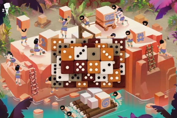 Kostková pyramida je ústředním motivem hry Pyradice