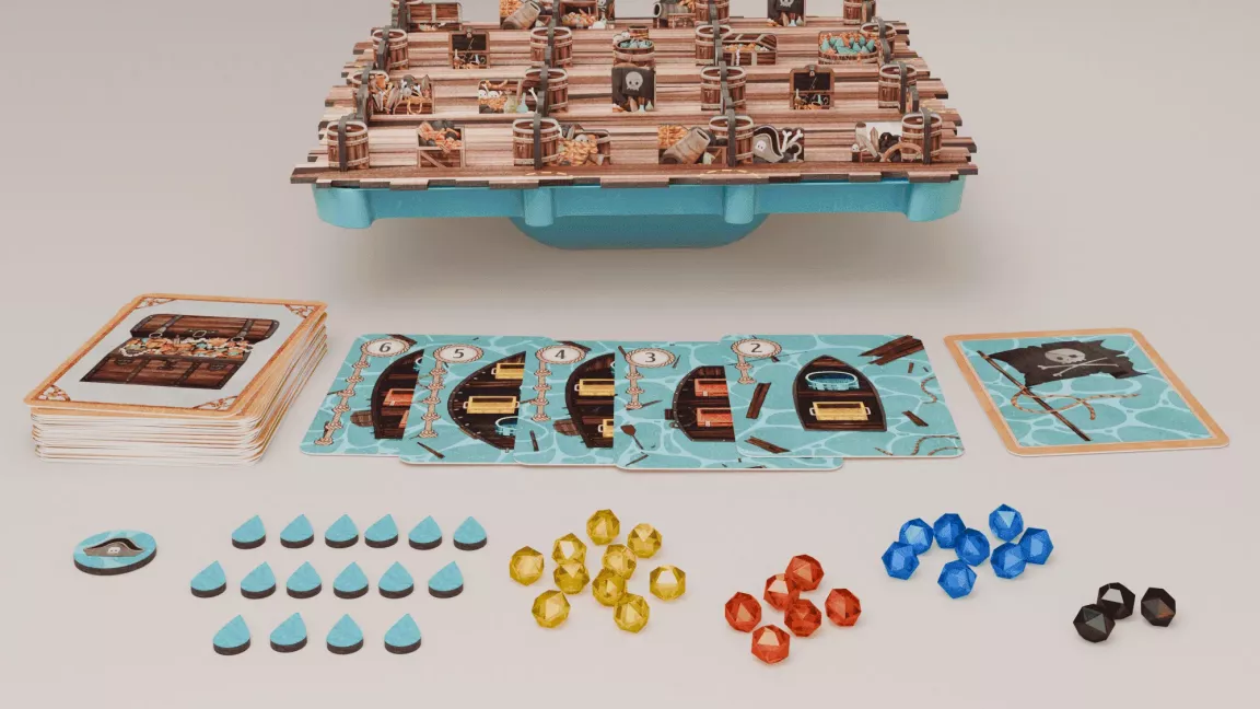 Balanční Rocking Raft prozkouší vaše štěstí při zisku vzácných pokladů