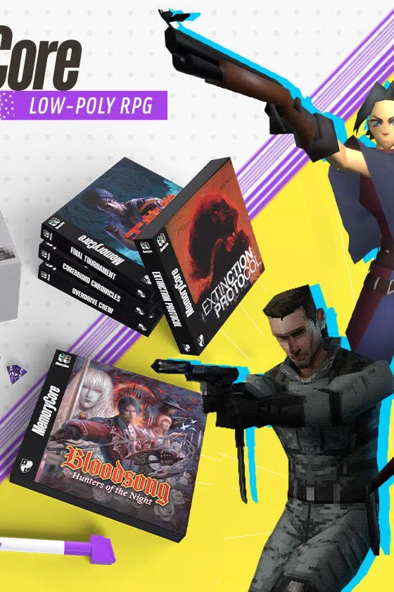 Memory Core je TTRPG sada pro milovníky devadesátkových videoher